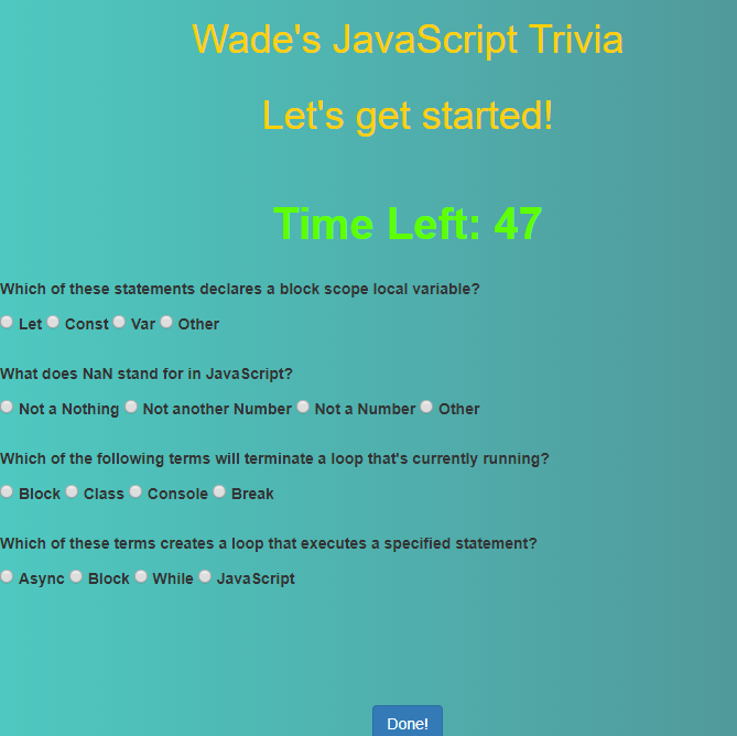 javascript trivia
