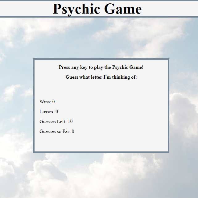 psychic game